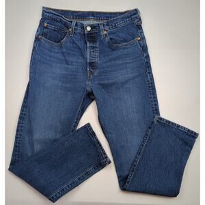 VTG Levi's 501 XX Button Fly 30x30 (measures 29) Indigo Blue Denim Jeans 90's